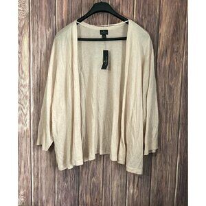 Worthington Women’s 4X Plus Rose Smoke Lightweight Cardigan NWT